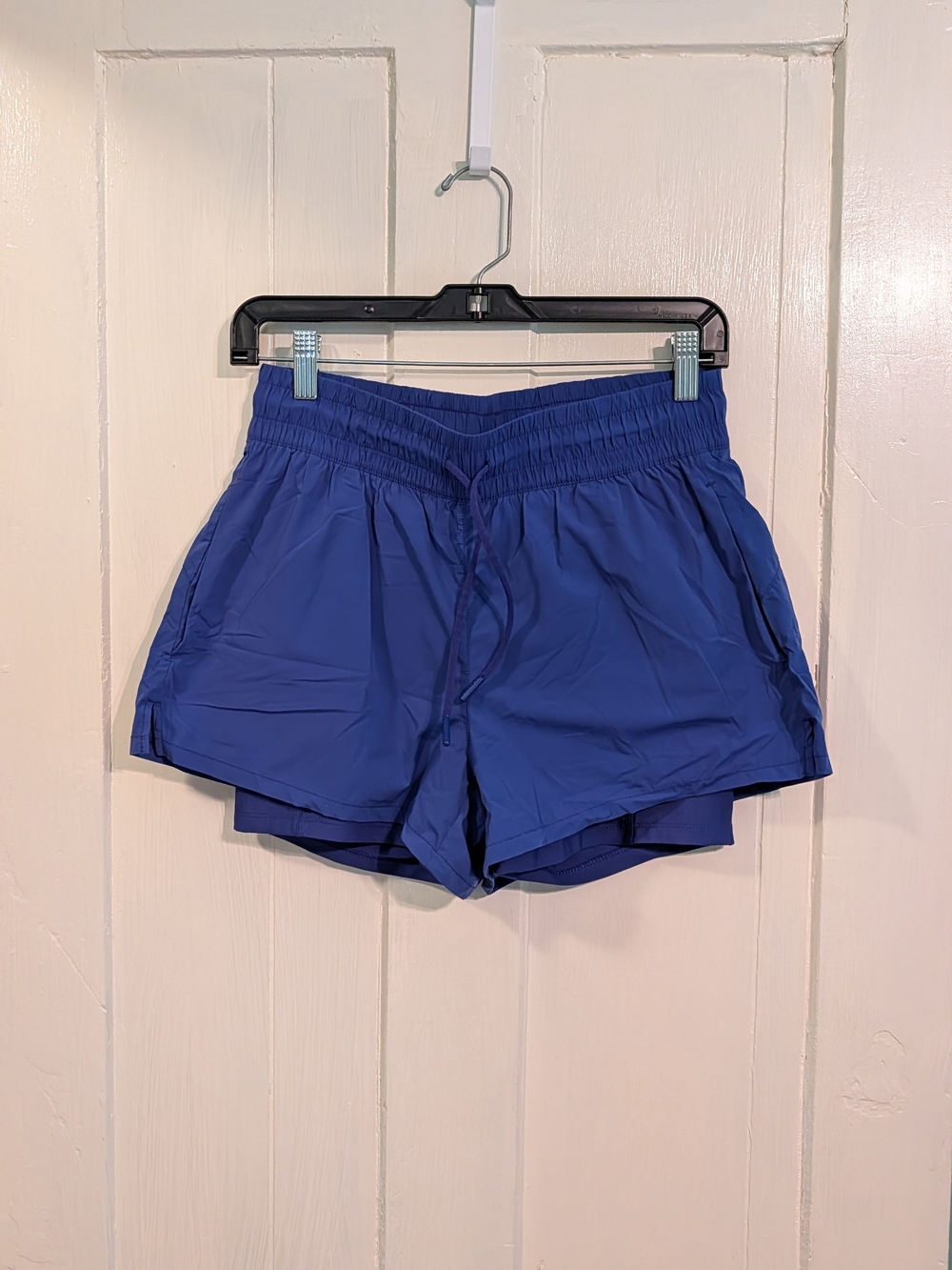 Women's 2-in-1 Blue Running Shorts
